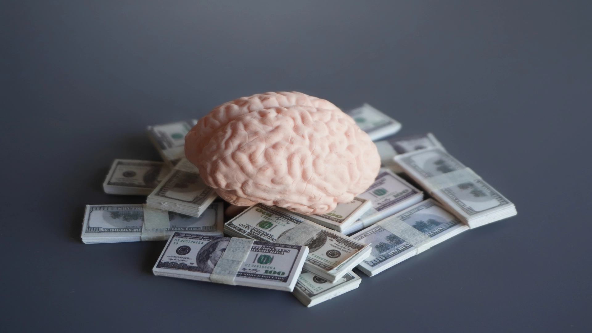 closeup-image-of-brain-and-money